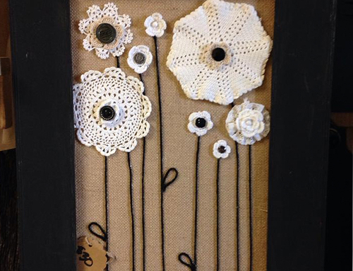 Crochet Flower Frame